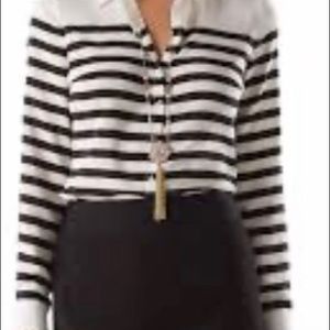 White House Black Market Silk Blouse NWT